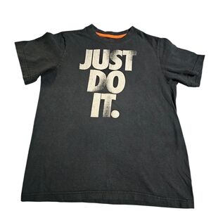 Nike Kids Charcoal 'Just Do It' Tee